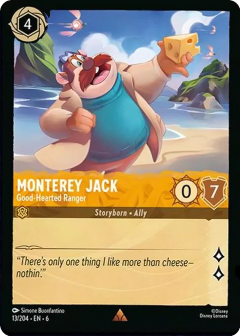 #013/204 Disney Lorcana - Azurite Sea: Monterey Jack - Good-Hearted Ranger