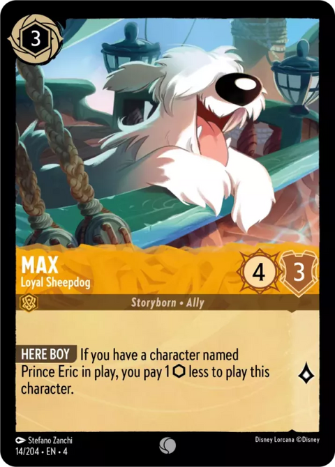 #014/204  Disney Lorcana - Ursula's Return: Max - Loyal Sheepdog