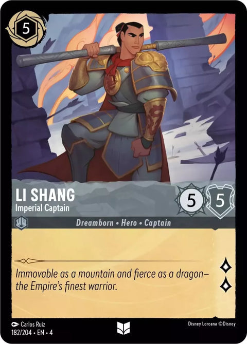 #182/204 Disney Lorcana - Ursula's Return: Li Shang - Imperial Captain