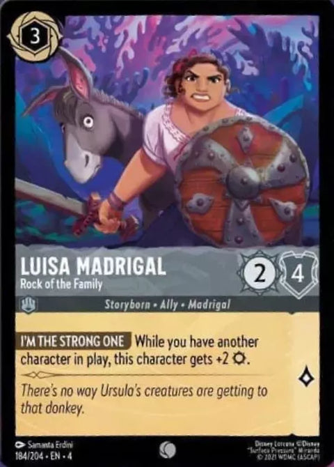 #184/204 Disney Lorcana - Ursula's Return: Luisa Madrigal - Rock of the Family