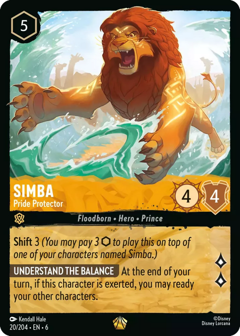 #020/204 Disney Lorcana - Azurite Sea: Simba - Pride Protector