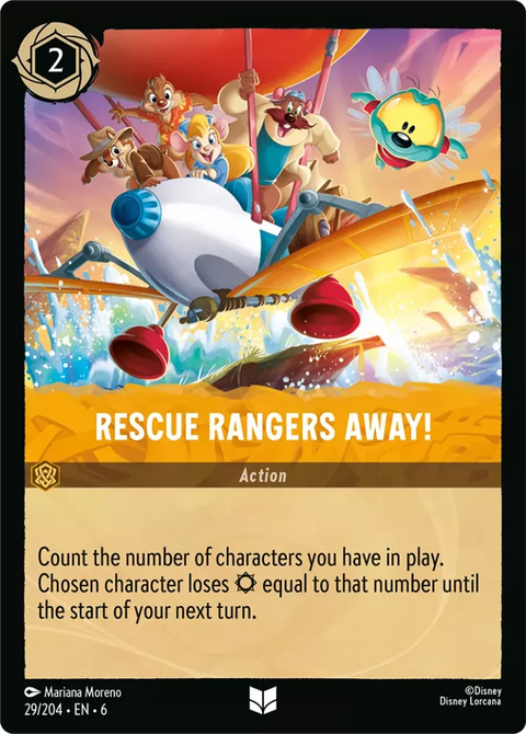 #029/204 Disney Lorcana - Azurite Sea: Rescue Rangers Away!