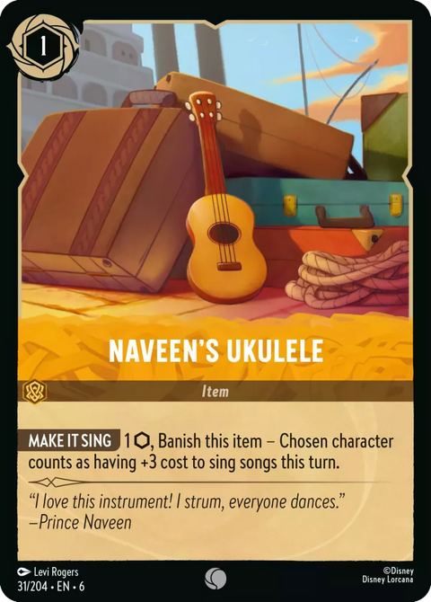 #031/204 Disney Lorcana - Azurite Sea: Naveen's Ukulele