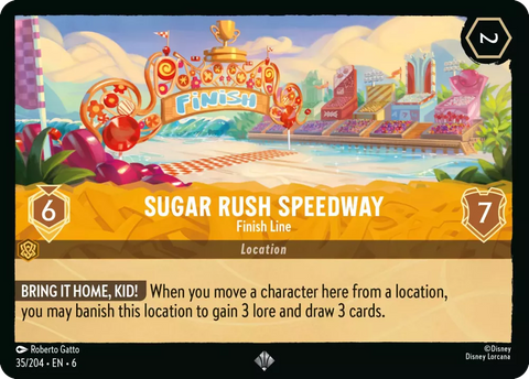 #035/204 Disney Lorcana - Azurite Sea: Sugar Rush Speedway - Finish Line