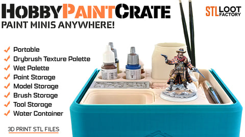 Hobby Paint Crate